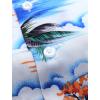 Alimens & Gentle Hawaiian Shirt for Men Summer Beach Casual Short Sleeve Button Down Shirts Printed Tropical Vacation Shirts(Blue Sky)