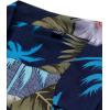 Alimens & Gentle Hawaiian Shirt for Men Summer Beach Casual Short Sleeve Button Down Shirts Printed Tropical Vacation Shirts(Navy Blue)