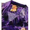 Alimens & Gentle Hawaiian Shirt for Men Summer Beach Casual Short Sleeve Button Down Shirts Printed Tropical Vacation Shirts(Purple)