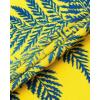 Alimens & Gentle Hawaiian Shirt for Men Summer Beach Casual Short Sleeve Button Down Shirts Printed Tropical Vacation Shirts(Yellow Blue)