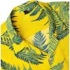 Alimens & Gentle Hawaiian Shirt for Men Summer Beach Casual Short Sleeve Button Down Shirts Printed Tropical Vacation Shirts(Yellow Blue)