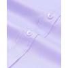 Alimens & Gentle Men’s Banded Collar Dress Shirts Wrinkle Free Long Sleeve Mandarin Collar Button Down Shirt(Lilac)