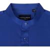 Alimens & Gentle Men’s Banded Collar Dress Shirts Wrinkle Free Long Sleeve Mandarin Collar Button Down Shirt(Royal Blue)