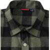 Alimens & Gentle Men’s Button Down Regular Fit Long Sleeve Plaid Flannel Casual Shirts(Army Green Buffalo)