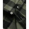 Alimens & Gentle Men’s Button Down Regular Fit Long Sleeve Plaid Flannel Casual Shirts(Army Green Buffalo)
