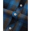 Alimens & Gentle Men’s Button Down Regular Fit Long Sleeve Plaid Flannel Casual Shirts(Blue Brown Black)