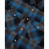 Alimens & Gentle Men’s Button Down Regular Fit Long Sleeve Plaid Flannel Casual Shirts(Blue Brown Black)