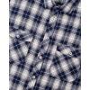 Alimens & Gentle Men’s Button Down Regular Fit Long Sleeve Plaid Flannel Casual Shirts(Blue White)