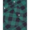 Alimens & Gentle Men’s Button Down Regular Fit Long Sleeve Plaid Flannel Casual Shirts(Green Black)