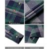 Alimens & Gentle Men’s Button Down Regular Fit Long Sleeve Plaid Flannel Casual Shirts(Green Grey Plaid)