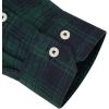 Alimens & Gentle Men’s Button Down Regular Fit Long Sleeve Plaid Flannel Casual Shirts(Green Navy Plaid)