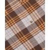 Alimens & Gentle Men’s Button Down Regular Fit Long Sleeve Plaid Flannel Casual Shirts(Light Brown Yelaid)