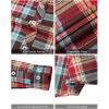 Alimens & Gentle Men’s Button Down Regular Fit Long Sleeve Plaid Flannel Casual Shirts(Multicoloured)