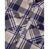Alimens & Gentle Men’s Button Down Regular Fit Long Sleeve Plaid Flannel Casual Shirts(Navy Beige)
