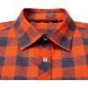Alimens & Gentle Men’s Button Down Regular Fit Long Sleeve Plaid Flannel Casual Shirts(Orange Grey)