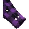 Alimens & Gentle Men’s Button Down Regular Fit Long Sleeve Plaid Flannel Casual Shirts(Purple Plaid)