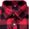 Alimens & Gentle Men’s Button Down Regular Fit Long Sleeve Plaid Flannel Casual Shirts(Red/Black Plaid)