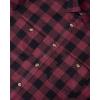 Alimens & Gentle Men’s Button Down Regular Fit Long Sleeve Plaid Flannel Casual Shirts(Wine Red Plaid)