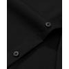 Alimens & Gentle Men’s Dress Shirt Regular Fit Stretch Stain Shield Long Sleeve Solid Business Wedding Button Down Shirts(Black)