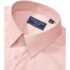 Alimens & Gentle Men’s Dress Shirt Regular Fit Stretch Stain Shield Long Sleeve Solid Business Wedding Button Down Shirts(Coral)