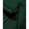 Alimens & Gentle Men’s Dress Shirt Regular Fit Stretch Stain Shield Long Sleeve Solid Business Wedding Button Down Shirts(Dark Green)