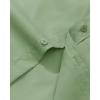 Alimens & Gentle Men’s Dress Shirt Regular Fit Stretch Stain Shield Long Sleeve Solid Business Wedding Button Down Shirts(Light / Green)