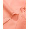 Alimens & Gentle Men’s Dress Shirt Regular Fit Stretch Stain Shield Long Sleeve Solid Business Wedding Button Down Shirts(Light / Orange)