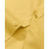 Alimens & Gentle Men’s Dress Shirt Regular Fit Stretch Stain Shield Long Sleeve Solid Business Wedding Button Down Shirts(Mustard Yellow)