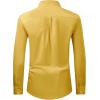 Alimens & Gentle Men’s Dress Shirt Regular Fit Stretch Stain Shield Long Sleeve Solid Business Wedding Button Down Shirts(Mustard Yellow)