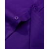 Alimens & Gentle Men’s Dress Shirt Regular Fit Stretch Stain Shield Long Sleeve Solid Business Wedding Button Down Shirts(Purple)