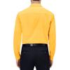 Alimens & Gentle Mens Dress Shirts 4-Way Stretch Long Sleeve Collared Casual Solid Wedding Dating Button Down Shirt(Bright Yellow)