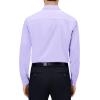 Alimens & Gentle Mens Dress Shirts 4-Way Stretch Long Sleeve Collared Casual Solid Wedding Dating Button Down Shirt(Lavender)