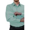 Alimens & Gentle Mens Dress Shirts 4-Way Stretch Long Sleeve Collared Casual Solid Wedding Dating Button Down Shirt(Sage Green)