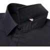 Alimens & Gentle Men’s Dress Shirts French Cuff Long Sleeve Regular Fit Formal Tuxedo Cufflinks Shirt(Black)