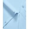 Alimens & Gentle Men’s Dress Shirts Long Sleeve Stretch Wrinkle Free Business Casual Button Down Shirt(Blue)