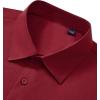 Alimens & Gentle Men’s Dress Shirts Long Sleeve Stretch Wrinkle Free Business Casual Button Down Shirt(Burgundy)