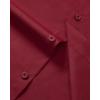 Alimens & Gentle Men’s Dress Shirts Long Sleeve Stretch Wrinkle Free Business Casual Button Down Shirt(Burgundy)