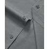 Alimens & Gentle Men’s Dress Shirts Long Sleeve Stretch Wrinkle Free Business Casual Button Down Shirt(Grey)
