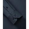 Alimens & Gentle Men’s Dress Shirts Long Sleeve Stretch Wrinkle Free Business Casual Button Down Shirt(Navy Blue)