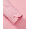 Alimens & Gentle Men’s Dress Shirts Long Sleeve Stretch Wrinkle Free Business Casual Button Down Shirt(Pink)