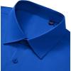 Alimens & Gentle Men’s Dress Shirts Long Sleeve Stretch Wrinkle Free Business Casual Button Down Shirt(Royal Blue)