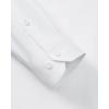 Alimens & Gentle Men’s Dress Shirts Long Sleeve Stretch Wrinkle Free Business Casual Button Down Shirt(White)