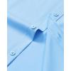 Alimens & Gentle Mens Dress Shirts Long Sleeve Wrinkle Free Stretch Business Casual Button Down Shirts(Blue)