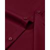 Alimens & Gentle Mens Dress Shirts Long Sleeve Wrinkle Free Stretch Business Casual Button Down Shirts(Burgundy)