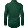 Alimens & Gentle Mens Dress Shirts Long Sleeve Wrinkle Free Stretch Business Casual Button Down Shirts(Green)