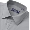 Alimens & Gentle Mens Dress Shirts Long Sleeve Wrinkle Free Stretch Business Casual Button Down Shirts(Grey)