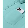 Alimens & Gentle Mens Dress Shirts Long Sleeve Wrinkle Free Stretch Business Casual Button Down Shirts(Grey Green)