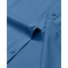 Alimens & Gentle Mens Dress Shirts Long Sleeve Wrinkle Free Stretch Business Casual Button Down Shirts(Haze Blue)
