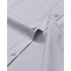 Alimens & Gentle Mens Dress Shirts Long Sleeve Wrinkle Free Stretch Business Casual Button Down Shirts(Light Grey)
