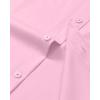 Alimens & Gentle Mens Dress Shirts Long Sleeve Wrinkle Free Stretch Business Casual Button Down Shirts(Pink)